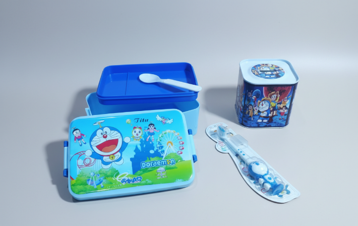 Pack of 3 Amazing Kids School Set – Lunch Box, Money Box & Toothbrush