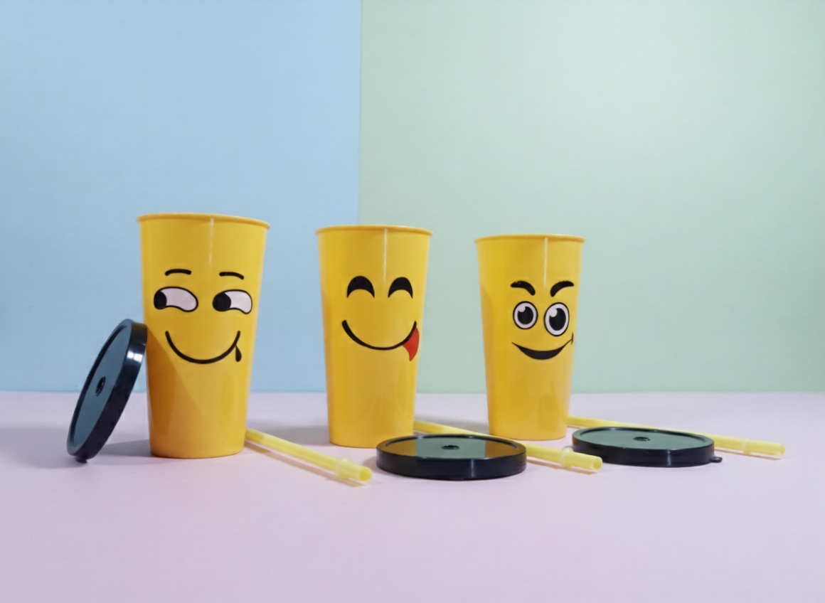 Pack of 3 Kids’ Favorite Emoji Plastic Glasses