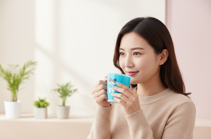 Stylish Plastic Tea Mug for Women