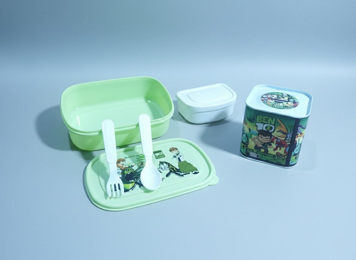 Pack of 2 Ben 10 Boy Set – Lunch Box & Money Box