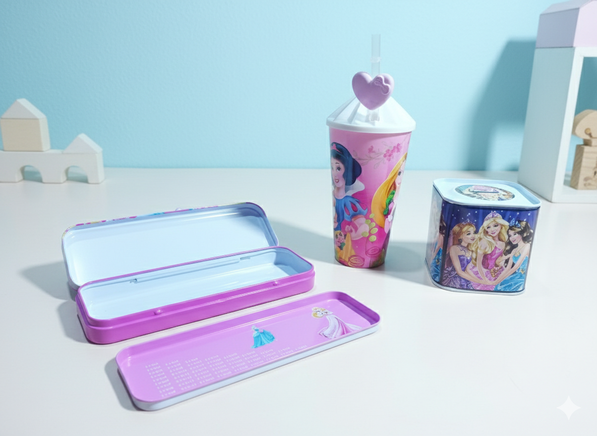 Pack of 3 Princess Cartoon Set for Girls