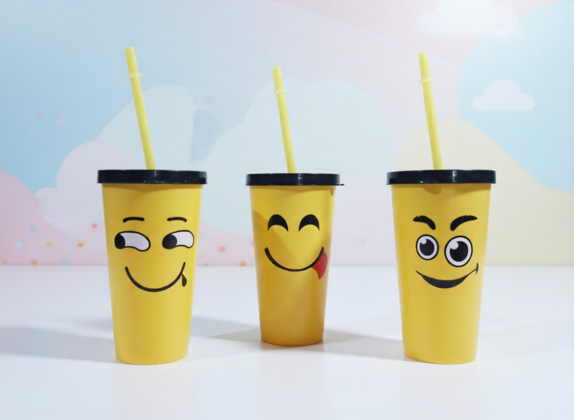 Pack of 3 Kids’ Favorite Emoji Plastic Glasses
