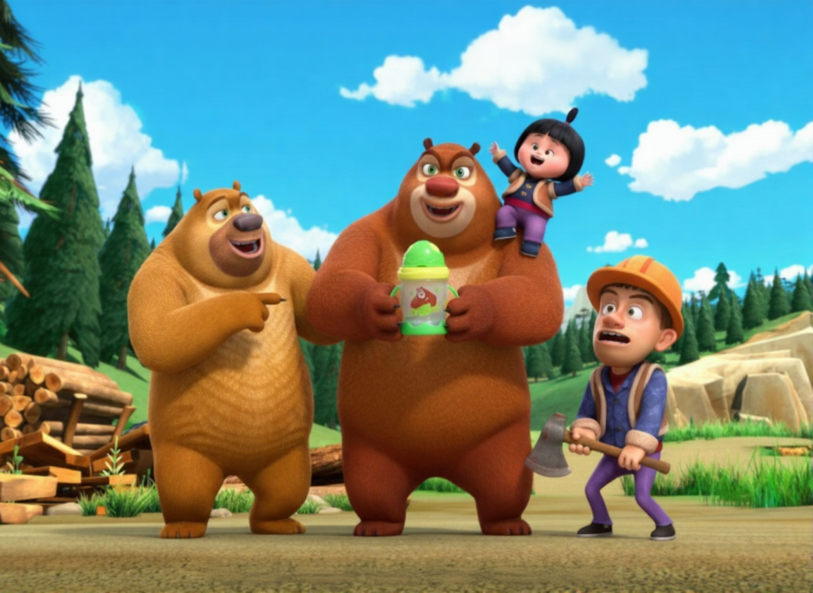 Bonnie Bears Baby Feeding Bottle with Straw – Perfect for Water & Juice