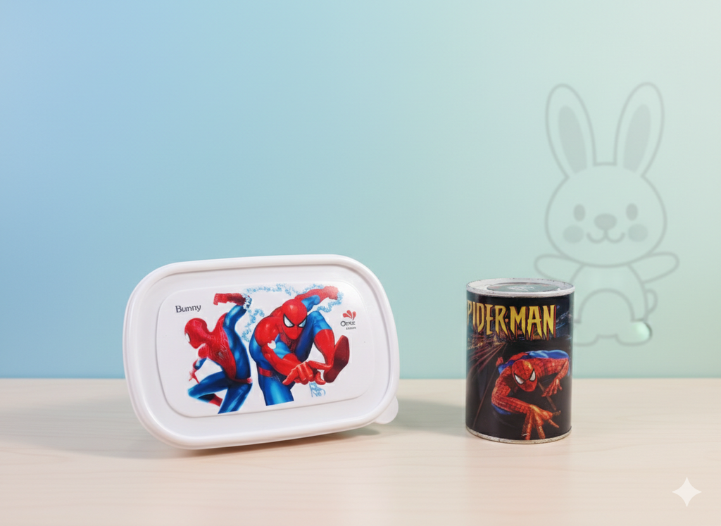 Pack of 2 Spiderman Lunch Box & Stationery Box – Superhero Style for Kids