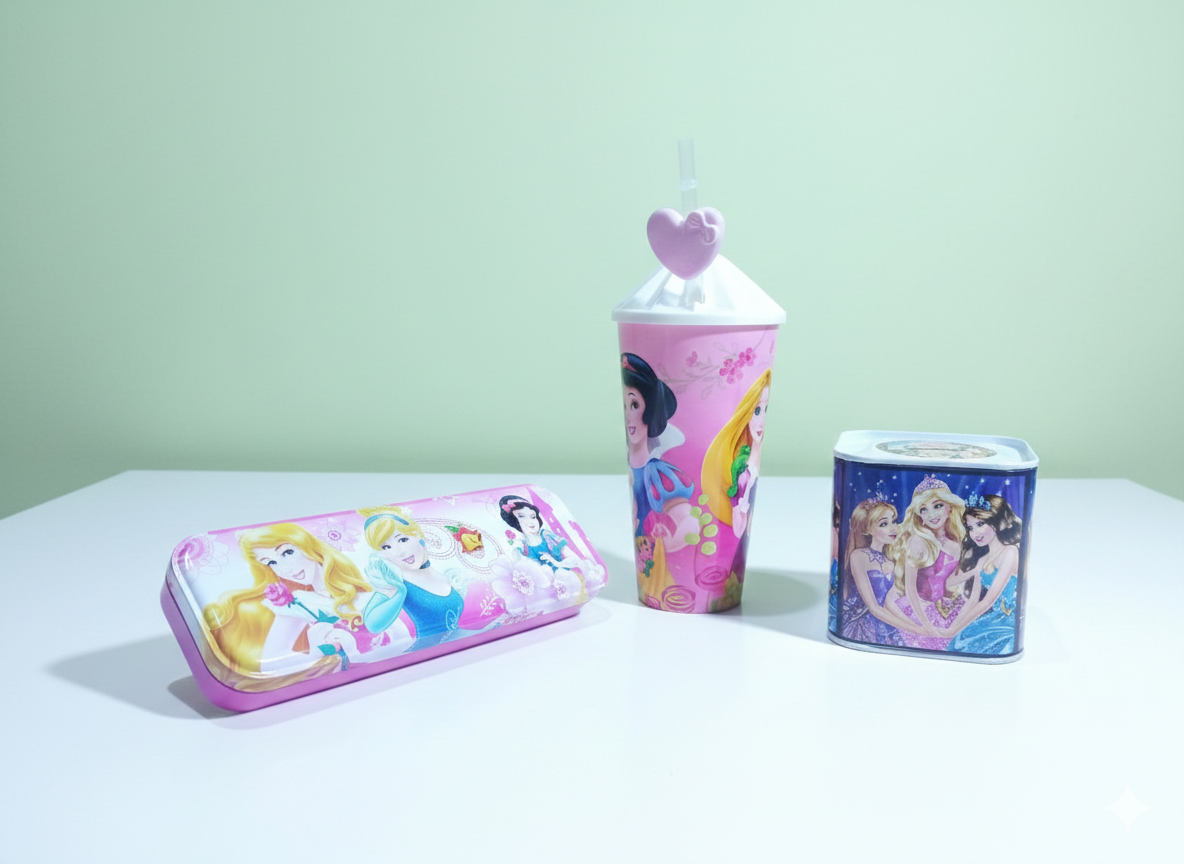 Pack of 3 Princess Cartoon Set for Girls